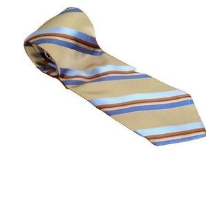 Nautica Mens Neck tied 100% Silk 58″ Classic Wide 3.5" Stripes Multicolored